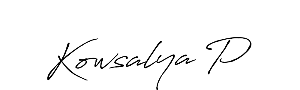 Here are the top 10 professional signature styles for the name Kowsalya P. These are the best autograph styles you can use for your name. Kowsalya P signature style 7 images and pictures png