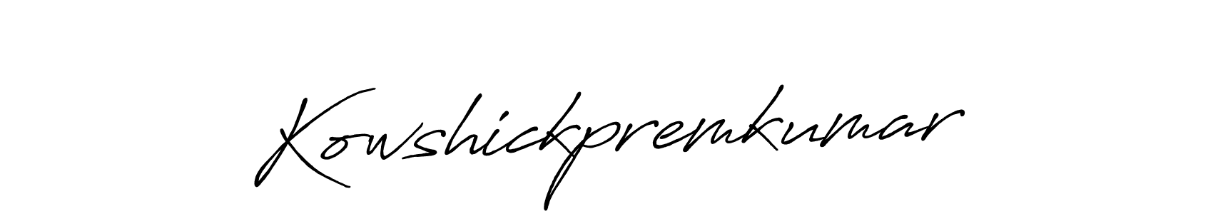 You should practise on your own different ways (Antro_Vectra_Bolder) to write your name (Kowshickpremkumar) in signature. don't let someone else do it for you. Kowshickpremkumar signature style 7 images and pictures png