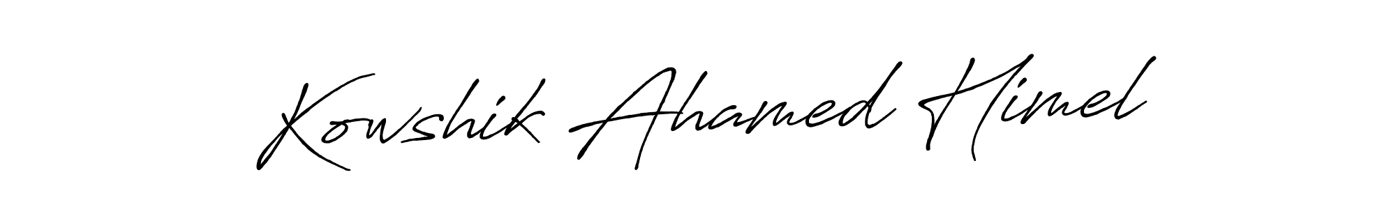 if you are searching for the best signature style for your name Kowshik Ahamed Himel. so please give up your signature search. here we have designed multiple signature styles  using Antro_Vectra_Bolder. Kowshik Ahamed Himel signature style 7 images and pictures png