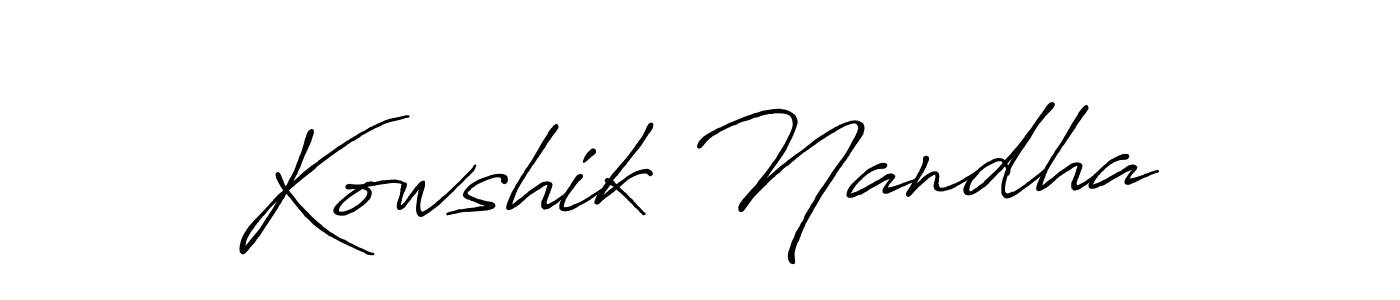 How to Draw Kowshik Nandha signature style? Antro_Vectra_Bolder is a latest design signature styles for name Kowshik Nandha. Kowshik Nandha signature style 7 images and pictures png