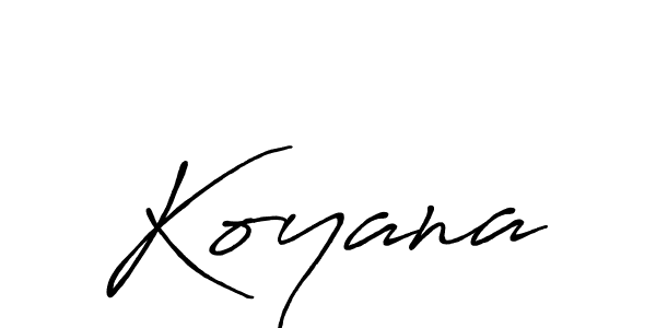 You should practise on your own different ways (Antro_Vectra_Bolder) to write your name (Koyana) in signature. don't let someone else do it for you. Koyana signature style 7 images and pictures png