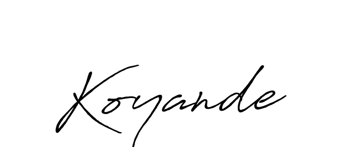 Make a beautiful signature design for name Koyande. Use this online signature maker to create a handwritten signature for free. Koyande signature style 7 images and pictures png