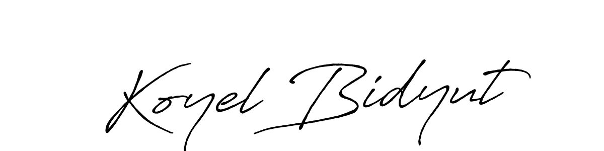 Similarly Antro_Vectra_Bolder is the best handwritten signature design. Signature creator online .You can use it as an online autograph creator for name Koyel Bidyut. Koyel Bidyut signature style 7 images and pictures png
