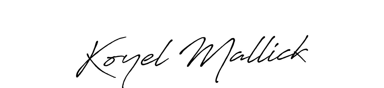 Antro_Vectra_Bolder is a professional signature style that is perfect for those who want to add a touch of class to their signature. It is also a great choice for those who want to make their signature more unique. Get Koyel Mallick name to fancy signature for free. Koyel Mallick signature style 7 images and pictures png