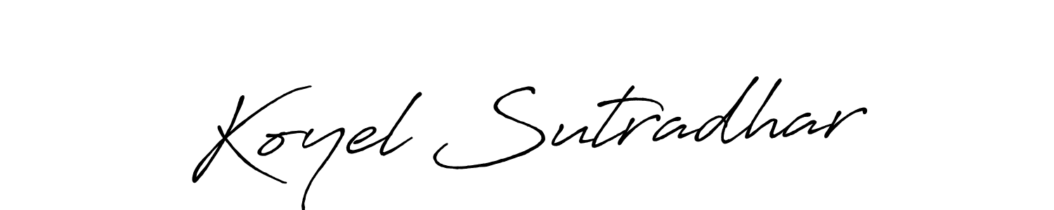 How to Draw Koyel Sutradhar signature style? Antro_Vectra_Bolder is a latest design signature styles for name Koyel Sutradhar. Koyel Sutradhar signature style 7 images and pictures png
