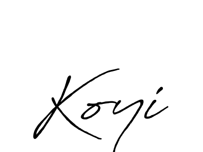 It looks lik you need a new signature style for name Koyi. Design unique handwritten (Antro_Vectra_Bolder) signature with our free signature maker in just a few clicks. Koyi signature style 7 images and pictures png