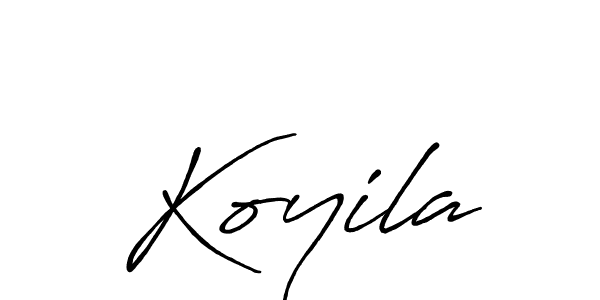 It looks lik you need a new signature style for name Koyila. Design unique handwritten (Antro_Vectra_Bolder) signature with our free signature maker in just a few clicks. Koyila signature style 7 images and pictures png