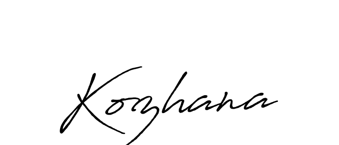 How to Draw Kozhana signature style? Antro_Vectra_Bolder is a latest design signature styles for name Kozhana. Kozhana signature style 7 images and pictures png