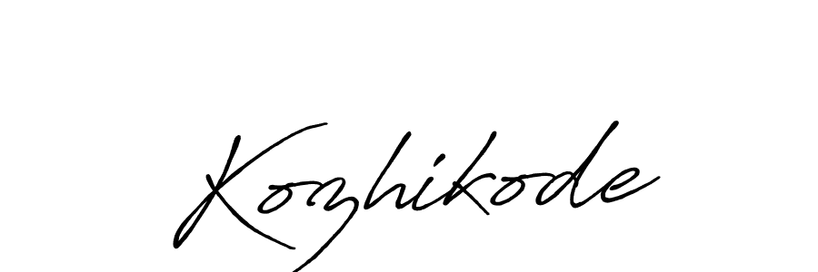 How to Draw Kozhikode signature style? Antro_Vectra_Bolder is a latest design signature styles for name Kozhikode. Kozhikode signature style 7 images and pictures png