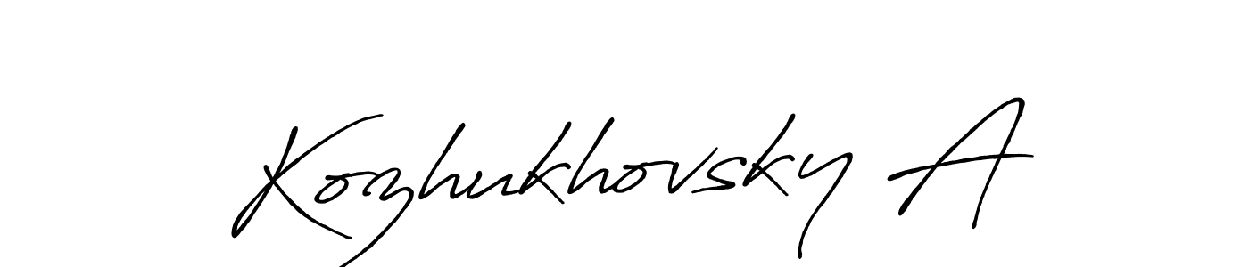 Kozhukhovsky A stylish signature style. Best Handwritten Sign (Antro_Vectra_Bolder) for my name. Handwritten Signature Collection Ideas for my name Kozhukhovsky A. Kozhukhovsky A signature style 7 images and pictures png