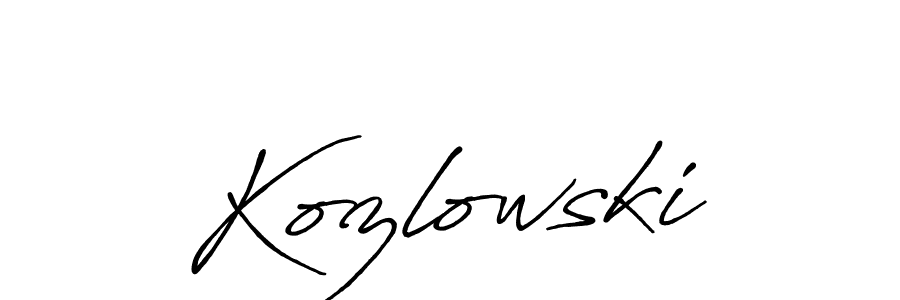 Antro_Vectra_Bolder is a professional signature style that is perfect for those who want to add a touch of class to their signature. It is also a great choice for those who want to make their signature more unique. Get Kozlowski name to fancy signature for free. Kozlowski signature style 7 images and pictures png