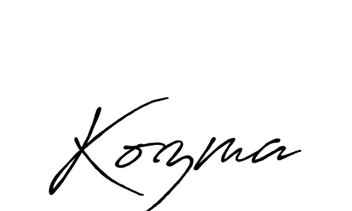 Make a beautiful signature design for name Kozma. Use this online signature maker to create a handwritten signature for free. Kozma signature style 7 images and pictures png