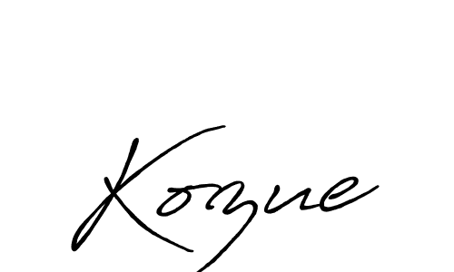 Antro_Vectra_Bolder is a professional signature style that is perfect for those who want to add a touch of class to their signature. It is also a great choice for those who want to make their signature more unique. Get Kozue name to fancy signature for free. Kozue signature style 7 images and pictures png