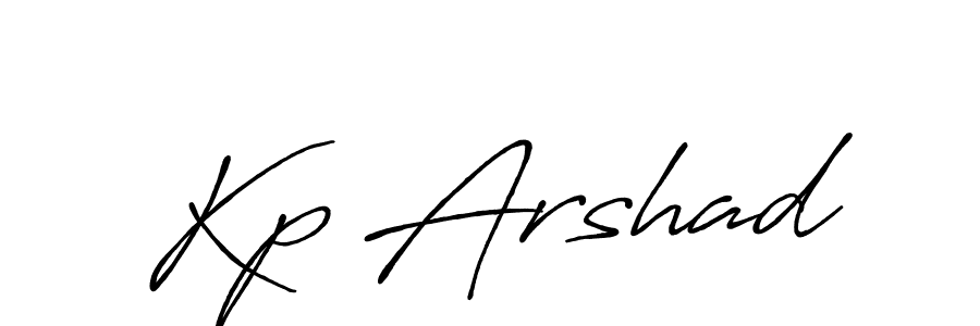 Kp Arshad stylish signature style. Best Handwritten Sign (Antro_Vectra_Bolder) for my name. Handwritten Signature Collection Ideas for my name Kp Arshad. Kp Arshad signature style 7 images and pictures png