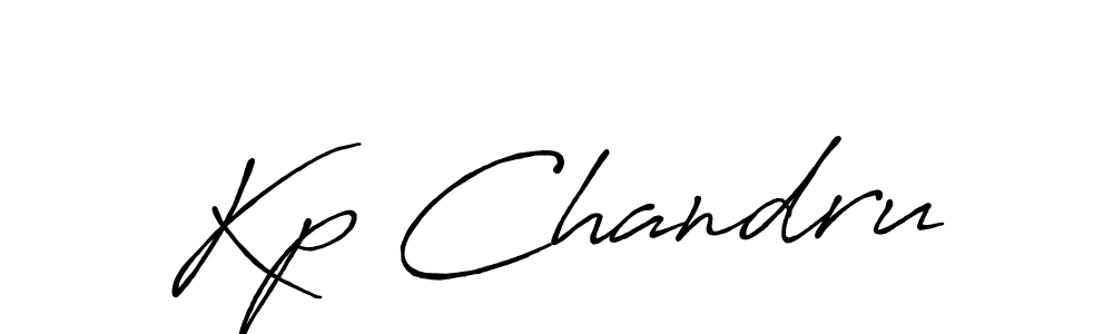 How to make Kp Chandru signature? Antro_Vectra_Bolder is a professional autograph style. Create handwritten signature for Kp Chandru name. Kp Chandru signature style 7 images and pictures png