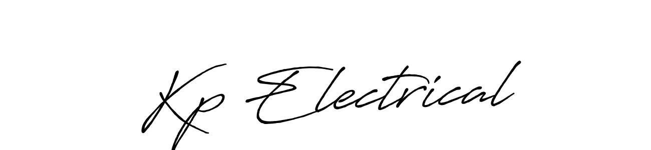 Also we have Kp Electrical name is the best signature style. Create professional handwritten signature collection using Antro_Vectra_Bolder autograph style. Kp Electrical signature style 7 images and pictures png