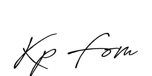 How to make Kp Fom name signature. Use Antro_Vectra_Bolder style for creating short signs online. This is the latest handwritten sign. Kp Fom signature style 7 images and pictures png