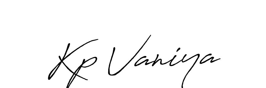 Similarly Antro_Vectra_Bolder is the best handwritten signature design. Signature creator online .You can use it as an online autograph creator for name Kp Vaniya. Kp Vaniya signature style 7 images and pictures png