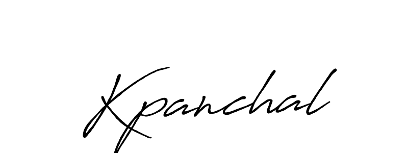 Use a signature maker to create a handwritten signature online. With this signature software, you can design (Antro_Vectra_Bolder) your own signature for name Kpanchal. Kpanchal signature style 7 images and pictures png