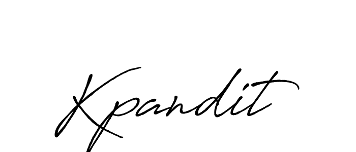 Make a beautiful signature design for name Kpandit. With this signature (Antro_Vectra_Bolder) style, you can create a handwritten signature for free. Kpandit signature style 7 images and pictures png