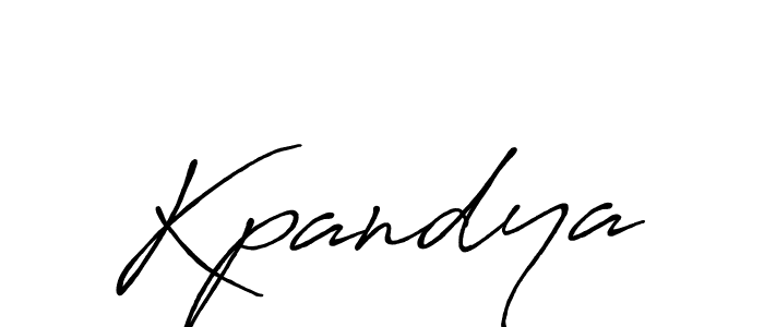 How to make Kpandya name signature. Use Antro_Vectra_Bolder style for creating short signs online. This is the latest handwritten sign. Kpandya signature style 7 images and pictures png