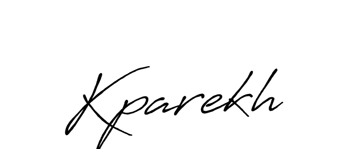 Create a beautiful signature design for name Kparekh. With this signature (Antro_Vectra_Bolder) fonts, you can make a handwritten signature for free. Kparekh signature style 7 images and pictures png