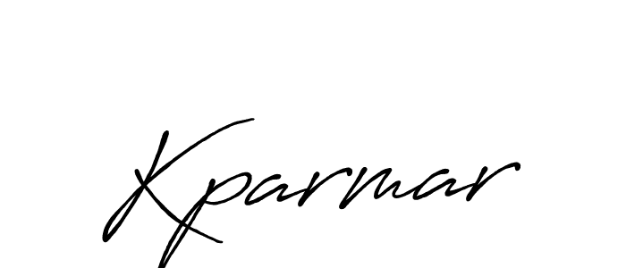 Make a beautiful signature design for name Kparmar. With this signature (Antro_Vectra_Bolder) style, you can create a handwritten signature for free. Kparmar signature style 7 images and pictures png