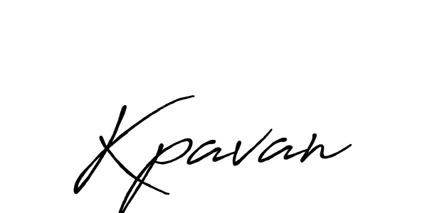 Kpavan stylish signature style. Best Handwritten Sign (Antro_Vectra_Bolder) for my name. Handwritten Signature Collection Ideas for my name Kpavan. Kpavan signature style 7 images and pictures png