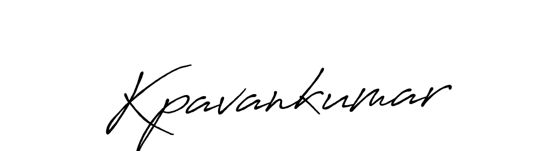 Make a beautiful signature design for name Kpavankumar. With this signature (Antro_Vectra_Bolder) style, you can create a handwritten signature for free. Kpavankumar signature style 7 images and pictures png