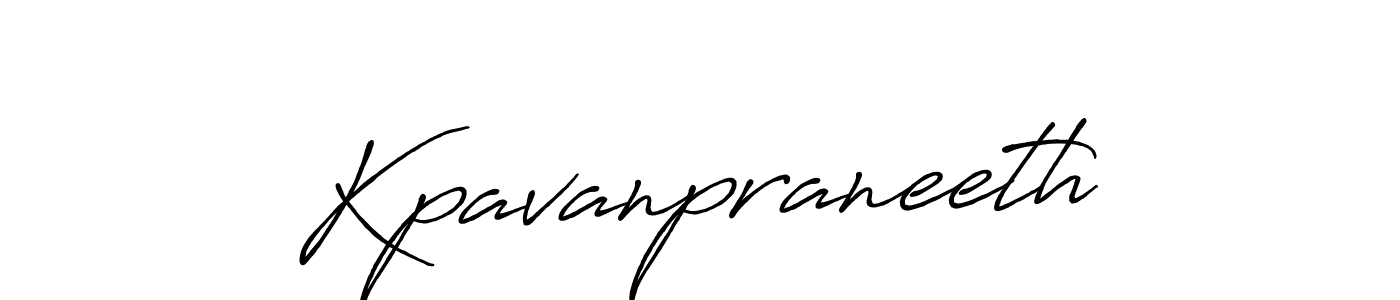 How to make Kpavanpraneeth name signature. Use Antro_Vectra_Bolder style for creating short signs online. This is the latest handwritten sign. Kpavanpraneeth signature style 7 images and pictures png