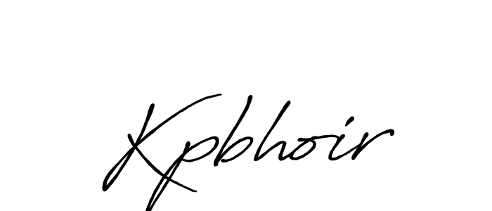 Also we have Kpbhoir name is the best signature style. Create professional handwritten signature collection using Antro_Vectra_Bolder autograph style. Kpbhoir signature style 7 images and pictures png