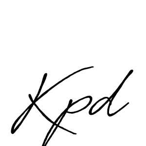 Design your own signature with our free online signature maker. With this signature software, you can create a handwritten (Antro_Vectra_Bolder) signature for name Kpd. Kpd signature style 7 images and pictures png