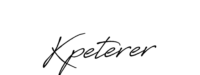 Also we have Kpeterer name is the best signature style. Create professional handwritten signature collection using Antro_Vectra_Bolder autograph style. Kpeterer signature style 7 images and pictures png