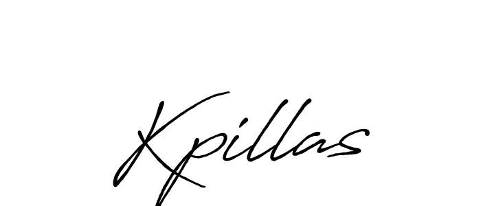 Kpillas stylish signature style. Best Handwritten Sign (Antro_Vectra_Bolder) for my name. Handwritten Signature Collection Ideas for my name Kpillas. Kpillas signature style 7 images and pictures png