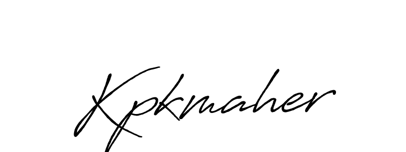 Kpkmaher stylish signature style. Best Handwritten Sign (Antro_Vectra_Bolder) for my name. Handwritten Signature Collection Ideas for my name Kpkmaher. Kpkmaher signature style 7 images and pictures png