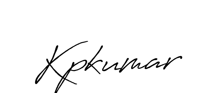 Use a signature maker to create a handwritten signature online. With this signature software, you can design (Antro_Vectra_Bolder) your own signature for name Kpkumar. Kpkumar signature style 7 images and pictures png