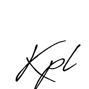 Design your own signature with our free online signature maker. With this signature software, you can create a handwritten (Antro_Vectra_Bolder) signature for name Kpl. Kpl signature style 7 images and pictures png