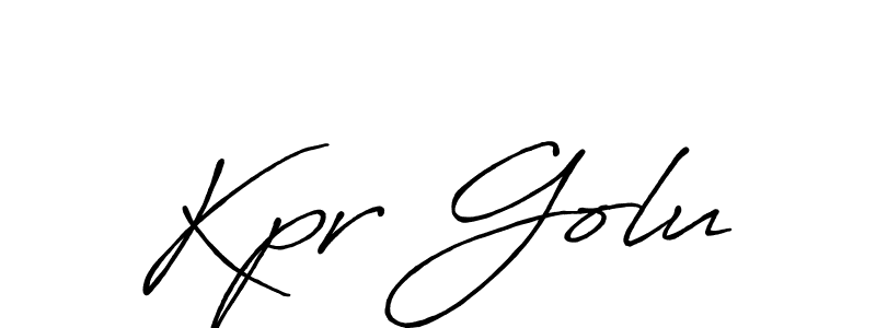 Similarly Antro_Vectra_Bolder is the best handwritten signature design. Signature creator online .You can use it as an online autograph creator for name Kpr Golu. Kpr Golu signature style 7 images and pictures png