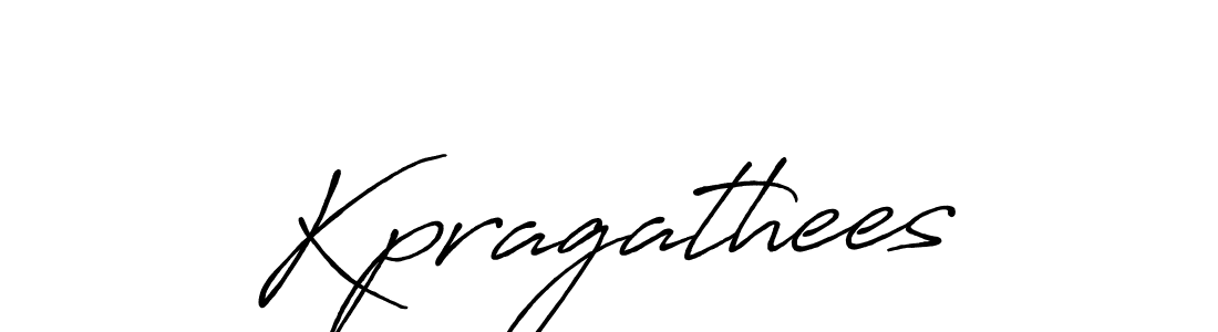 Create a beautiful signature design for name Kpragathees. With this signature (Antro_Vectra_Bolder) fonts, you can make a handwritten signature for free. Kpragathees signature style 7 images and pictures png