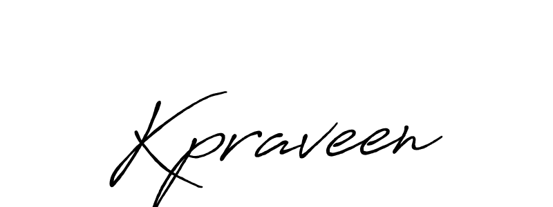 Kpraveen stylish signature style. Best Handwritten Sign (Antro_Vectra_Bolder) for my name. Handwritten Signature Collection Ideas for my name Kpraveen. Kpraveen signature style 7 images and pictures png