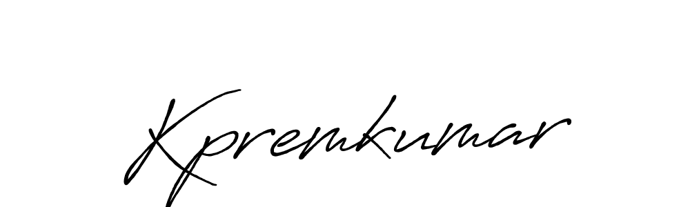 Design your own signature with our free online signature maker. With this signature software, you can create a handwritten (Antro_Vectra_Bolder) signature for name Kpremkumar. Kpremkumar signature style 7 images and pictures png