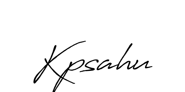 Kpsahu stylish signature style. Best Handwritten Sign (Antro_Vectra_Bolder) for my name. Handwritten Signature Collection Ideas for my name Kpsahu. Kpsahu signature style 7 images and pictures png