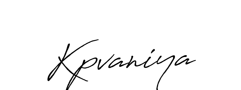 Design your own signature with our free online signature maker. With this signature software, you can create a handwritten (Antro_Vectra_Bolder) signature for name Kpvaniya. Kpvaniya signature style 7 images and pictures png