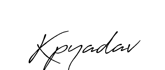 Similarly Antro_Vectra_Bolder is the best handwritten signature design. Signature creator online .You can use it as an online autograph creator for name Kpyadav. Kpyadav signature style 7 images and pictures png