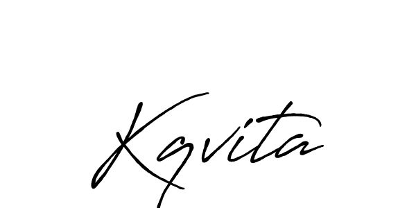 Also we have Kqvita name is the best signature style. Create professional handwritten signature collection using Antro_Vectra_Bolder autograph style. Kqvita signature style 7 images and pictures png