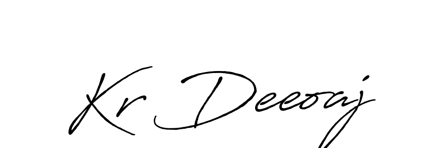 How to make Kr Deeoaj signature? Antro_Vectra_Bolder is a professional autograph style. Create handwritten signature for Kr Deeoaj name. Kr Deeoaj signature style 7 images and pictures png