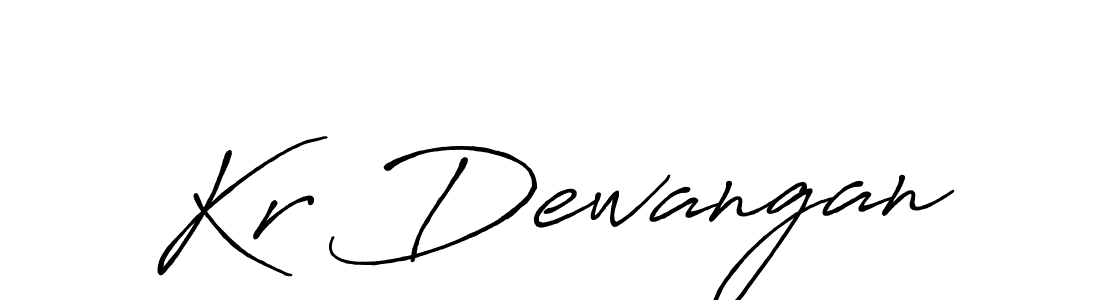 Kr Dewangan stylish signature style. Best Handwritten Sign (Antro_Vectra_Bolder) for my name. Handwritten Signature Collection Ideas for my name Kr Dewangan. Kr Dewangan signature style 7 images and pictures png
