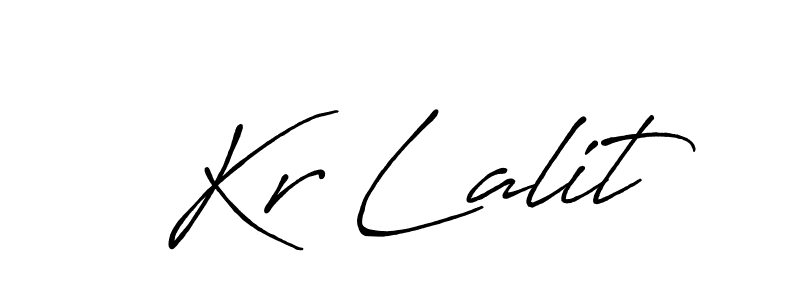 The best way (Antro_Vectra_Bolder) to make a short signature is to pick only two or three words in your name. The name Kr Lalit include a total of six letters. For converting this name. Kr Lalit signature style 7 images and pictures png