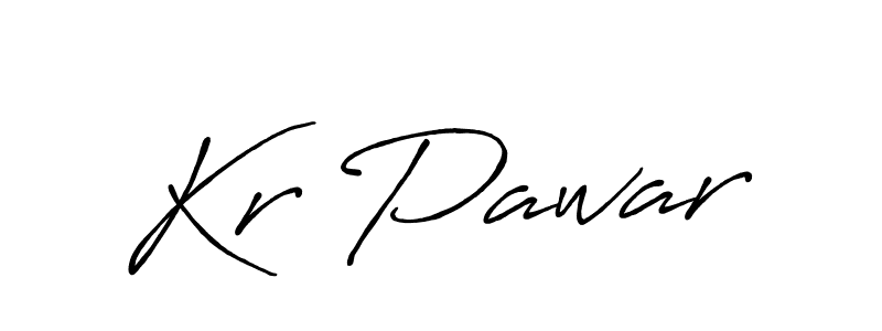 Kr Pawar stylish signature style. Best Handwritten Sign (Antro_Vectra_Bolder) for my name. Handwritten Signature Collection Ideas for my name Kr Pawar. Kr Pawar signature style 7 images and pictures png