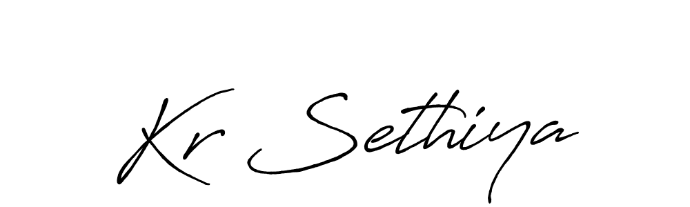 Antro_Vectra_Bolder is a professional signature style that is perfect for those who want to add a touch of class to their signature. It is also a great choice for those who want to make their signature more unique. Get Kr Sethiya name to fancy signature for free. Kr Sethiya signature style 7 images and pictures png
